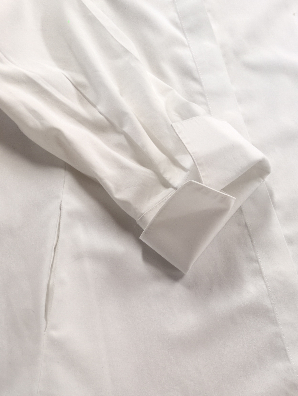 Chicos White Tunic Length Button Front Side Pocket Top Size 3 16/XL - Picture 7 of 12